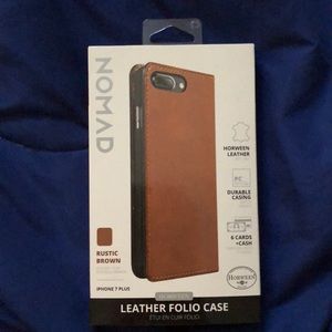 Nomad leather wallet/ iPhone 7/8 +